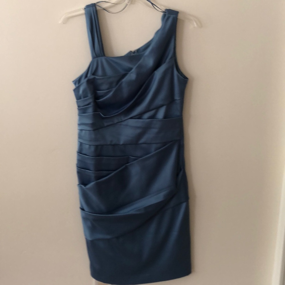 Sleeveless blue cocktail dress size 10.